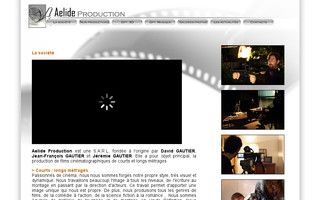 aelide-production.fr website preview