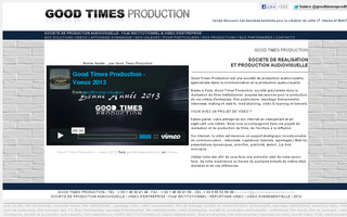 goodtimesproduction.com website preview