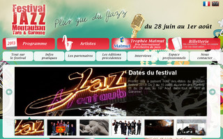 jazzmontauban.com website preview