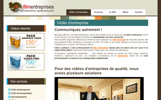 film-entreprises.fr website preview