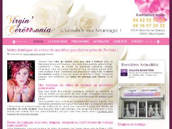 virginceremonia.fr website preview