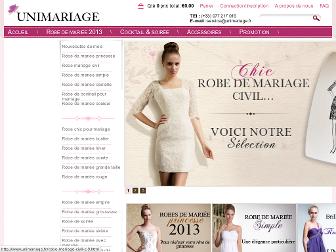 unimariage.fr website preview