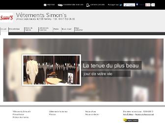 vetements-simons-mariages.fr website preview