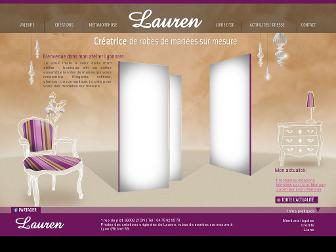 lauren-creations.fr website preview
