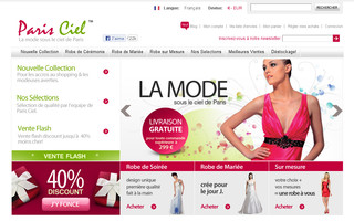 parisciel.com website preview