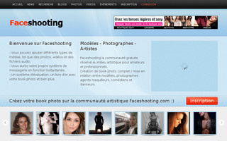 faceshooting.com website preview