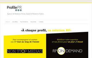 profile-pr.fr website preview
