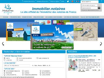 immobilier.notaires.fr website preview
