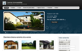 carron-immobilier.fr website preview