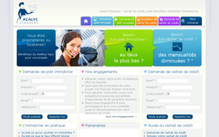 acalys-finances.fr website preview