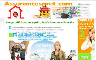 assurancespret.com website preview