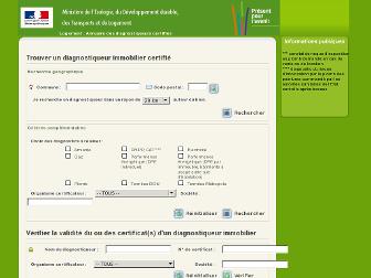 diagnostiqueurs.application.developpement-durable.gouv.fr website preview