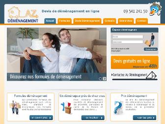 az-demenagement.fr website preview