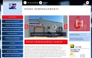 hendi-demenagements.fr website preview