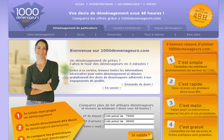 1000demenageurs.com website preview