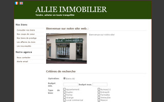 allie-immobilier.com website preview
