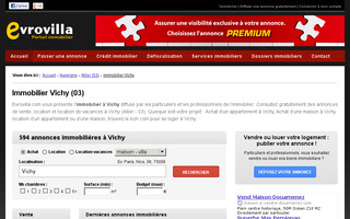 immobilier-vichy.evrovilla.com website preview