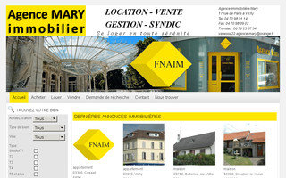 agence-mary.fr website preview