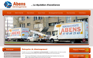 abens.fr website preview