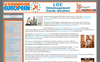 demenagement-lde.com website preview