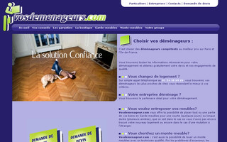 vosdemenageurs.com website preview
