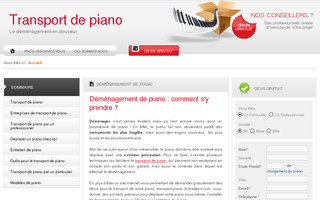 transport-piano.3clicsdevis.com website preview