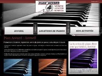 pianaccord.fr website preview