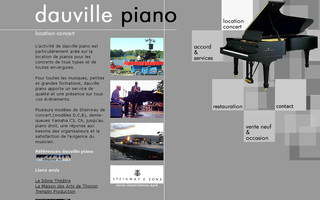 dauville-piano.com website preview