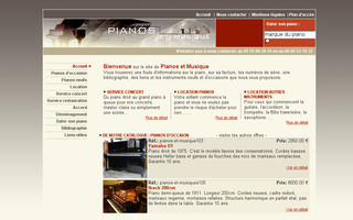 pianos-et-musique.com website preview