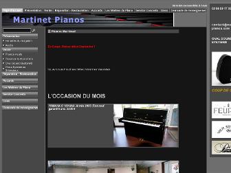 martinet-pianos.com website preview