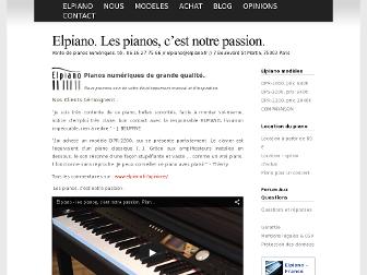 elpiano.fr website preview