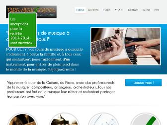 parismusicschool.fr website preview