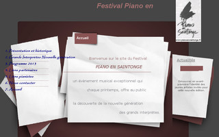 pianoensaintonge.fr website preview