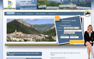 immobilierdigne.fr website preview