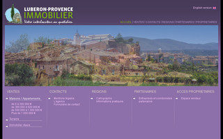 luberon-provence-immobilier.com website preview
