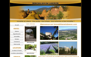 immobilierenluberon.com website preview