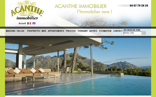 acantheimmobilier.com website preview