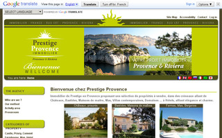 prestigeprovence.com website preview