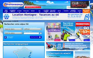 ski.promovacances.com website preview