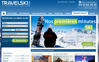 travelski.com website preview