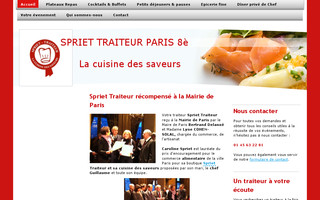 lacuisinedessaveursparis.fr website preview