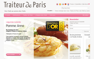 traiteurdeparis.fr website preview