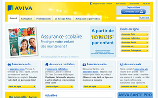 aviva.fr website preview