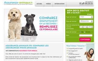 assurance-animaux.fr website preview