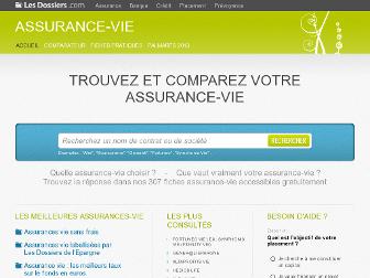 assurance-vie.lesdossiers.com website preview