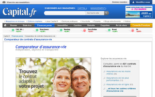 assurance-vie.capital.fr website preview