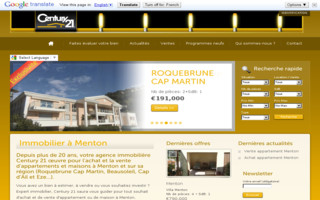 immobilier-menton-century21.fr website preview