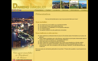 damenoimmobilier.com website preview