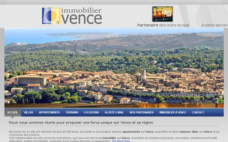immobiliervence.fr website preview