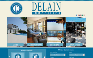 delain-immobilier.com website preview